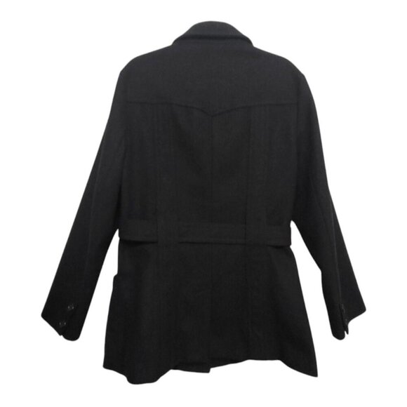 J. CREW Black Belted Peacoat - Picture 6 of 11